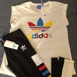 Brand New Adidas Top and Leggings SET!!!